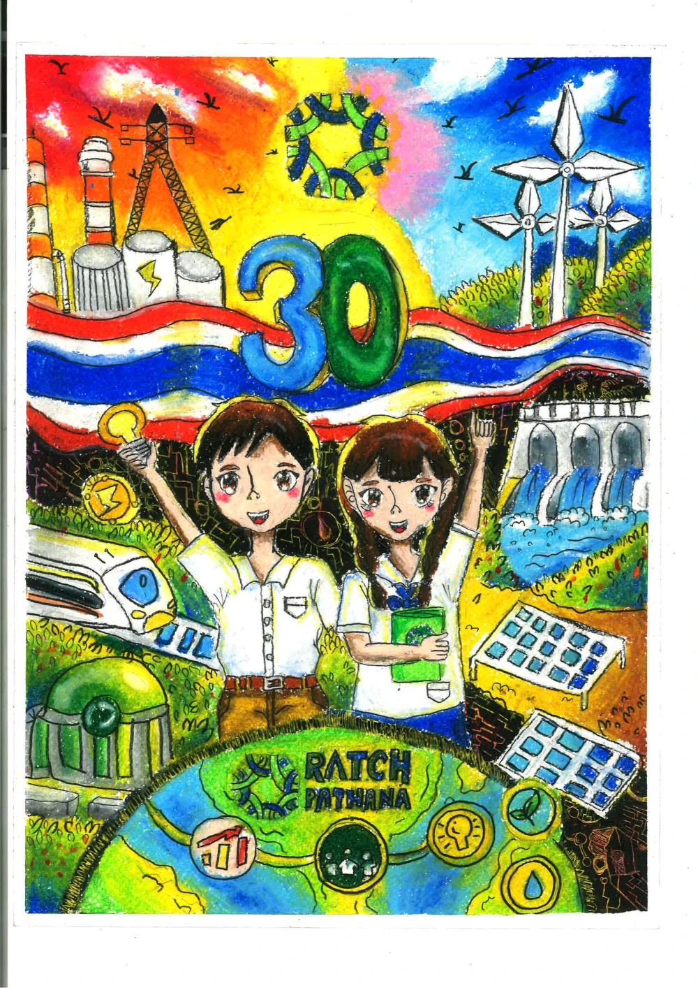 Ratch Pathana Inspires Young Creativity through the 18th “Young Dreams for Sustainable Energy Conservation” Drawing and Coloring Competition